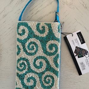 NWT Bamboo Trading Company  Beaded Club Bag